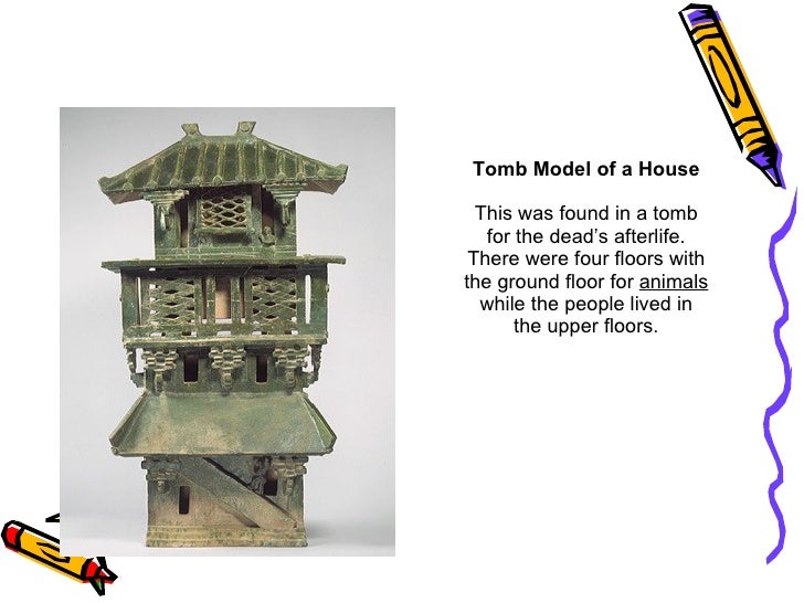 Tomb model of a house Tomb model of a house